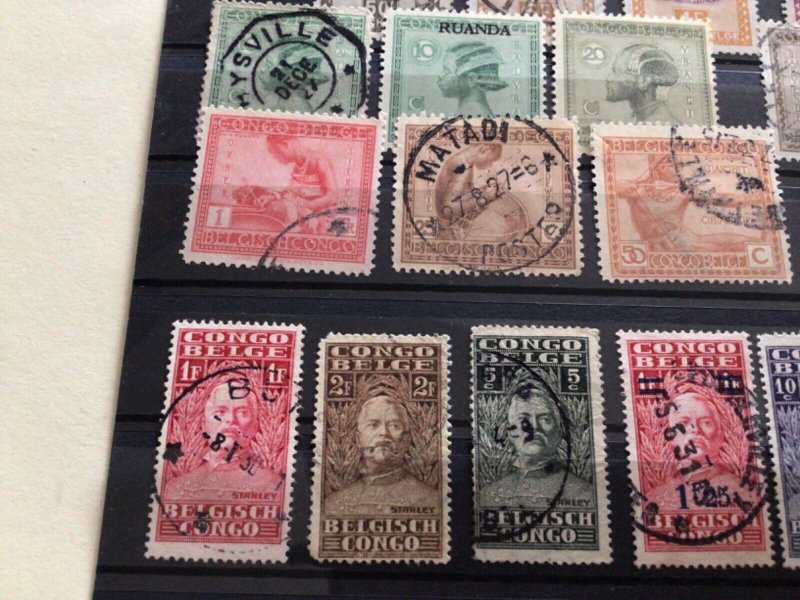 Belgian Congo mounted mint & used stamps A12920