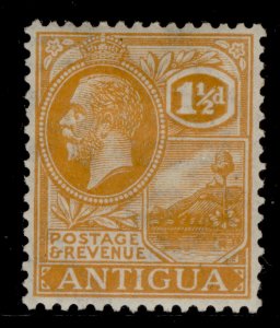 ANTIGUA GV SG67, 1½d dull orange, M MINT.