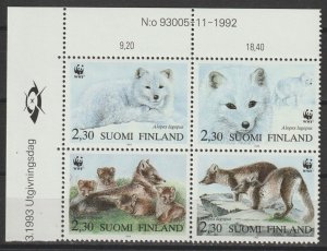 FINLAND 1993 WWF SG 1310/3 MNH Cat £10