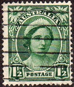 Australia 192 - Used - 1.5p Queen Elizabeth (1942) (1) +