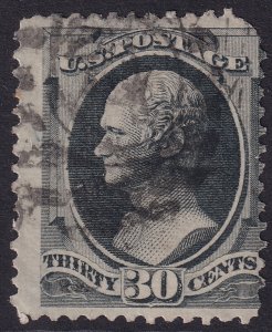 #165 Used, Ave-F, Thinning of top perfs, round corners (CV $135 - ID44397) - ...