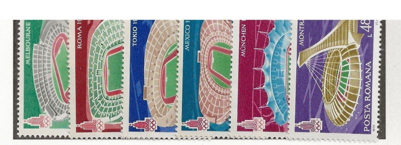 ROMANIA Sc 2862-7 NH issue of 1979 - OLYMPICS