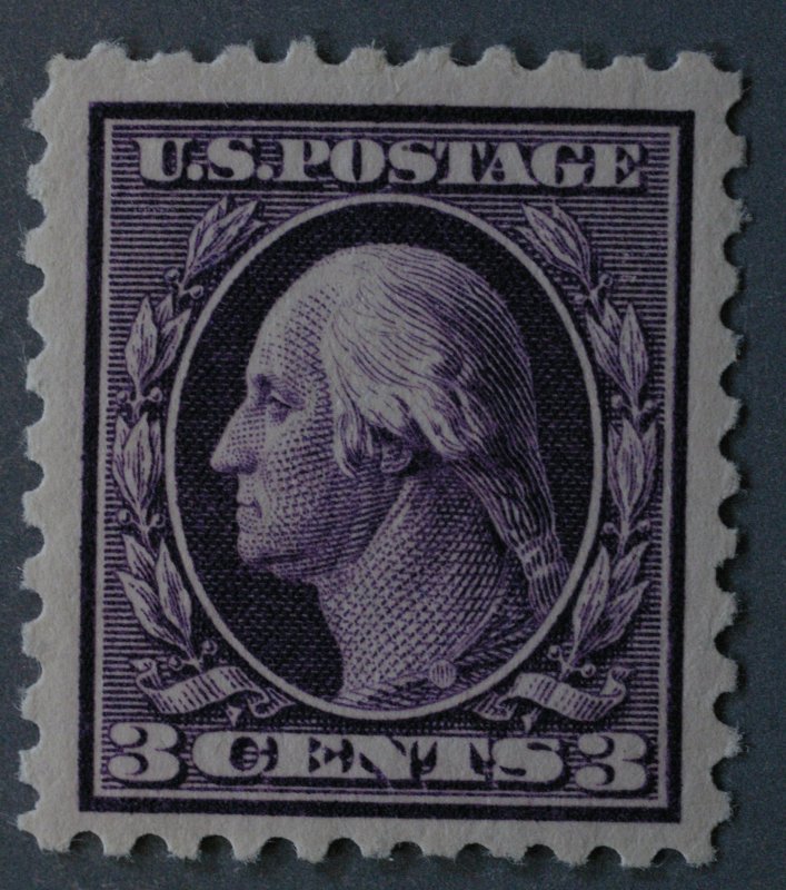 United States #464 Unused VF/XF OG PH HRM 3 Cent Washington Bright Clean