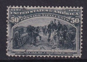 United States   #240  used 1893  Columbian exposition issue 50c