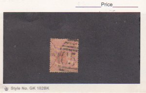Great Britain Stamp Scott # 43 Used Abroad In St Thomas BWI C51 Plate 12