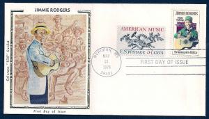 UNITED STATES FDC 13¢ Jimmie Rodgers COMBO 1978 Colorano