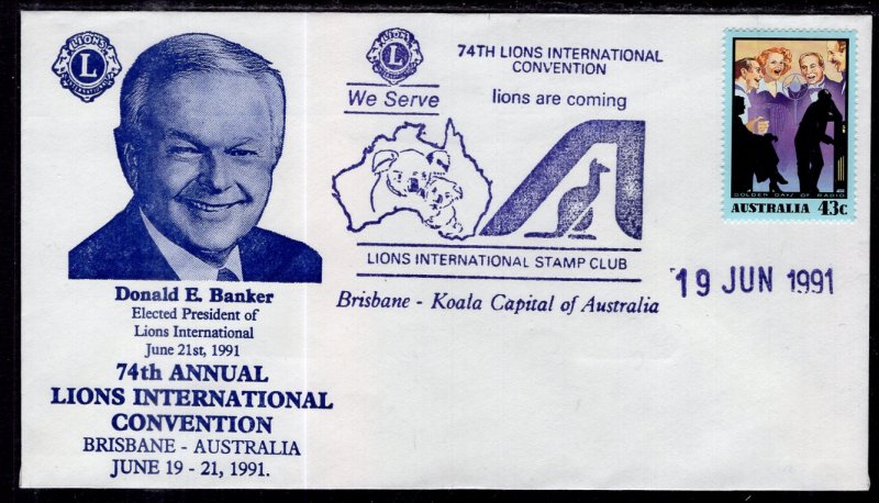 Australia Lion's Club 74th International Convention Brisbane 1991 Cover