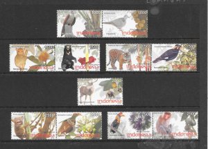 BIRDS - INDONESIA #2249-52 MNH