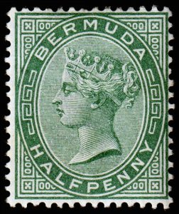 Bermuda Scott 18 (1893) Mint H OG F-VF, CV $5.00 C