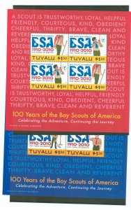 Tuvalu #1106-1107 Mint (NH) Souvenir Sheet (Scouts)