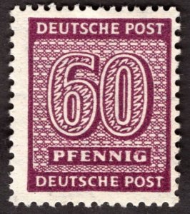 1945, Germany, West Saxony, 60pf, MH, Mi 137Y