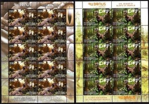 ARMENIA 2021-07 FAUNA: Prehistoric Animals. Snake Dinosaur. 2 MINI-SHEETS, MNH