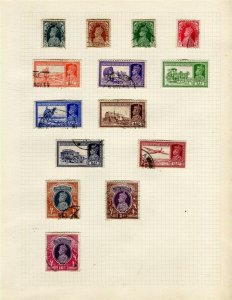 INDIA; 1938-40s early GVI issues useful used range of values on album page