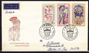 Czechoslovakia, Scott cat. 958-960. Summer Games, Sports. First day cover. ^