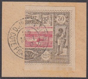 Somali Coast 14a Used on cut square CV $600.00