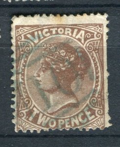 AUSTRALIA; Victoria 1890s classic QV issue used 2d. value fair Postmark