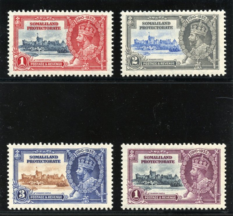 Somaliland 1935 KGV Silver Jubilee set complete superb MNH. SG 86-89. Sc 77-80.