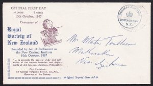 NEW ZEALAND 1967 Unusual use of FDC - Paid General Assembly frank..........A6738