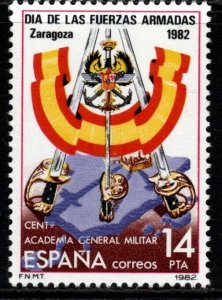 SPAIN SG2682 1982 ARMED FORCES DAY & CENT OF GENERAL MILITARY ACADEMY MNH