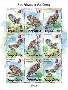 2024 03 - TOGO - OWLS & MICE            9V  complet set    MNH **