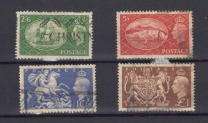 GB KGVI 1951 Festival High Value To £1 SG509/512 Used BP9811