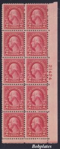 BOBPLATES US #634 Washington Lower Right Plate Block of 10 21424 FVF MNH CV=12.5