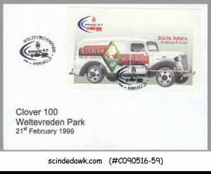 SOUTH AFRICA - 1999 CLOVER S.A. LTD 100TH ANNIV SPECIAL COVER WITH CANCL.