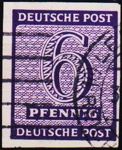 Germany. 1945 6pf  Fine Used