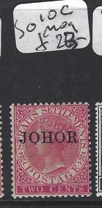 MALAYA JOHORE   (PP1605B) QV 2C  SG 10C   MOG