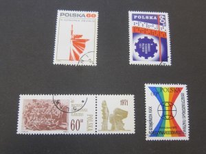 Poland 1969 Sc 1683,1808,1831,1899 sets(4) FU