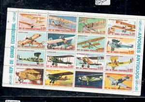 EQUATORIAL GUINEA  MINISHEET   AIRPLANE      MNH      P0921H