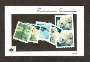 (61) 4267 4387 4388 4389 Dragonfly Polar Bear Dolphin MNH