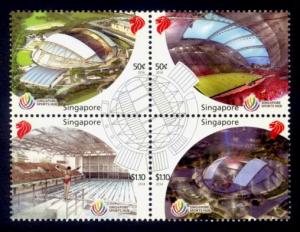 Singapore Sc# 1692 MNH Singapore Sports Hub (Block of 4)