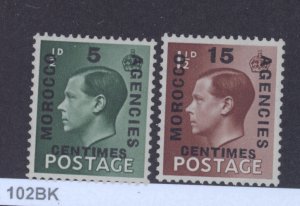 Great Britain- Offices In Morocco, Scott #78,80, MNH