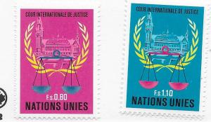 UN/Geneva #87-88 Intnl. Court of Justice (MNH) CV$1.00