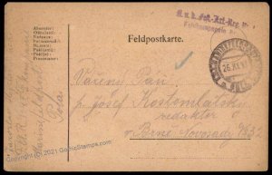 Austria WWI Navy Pola Fortress Artillery Regt Marine Feldpost G64022