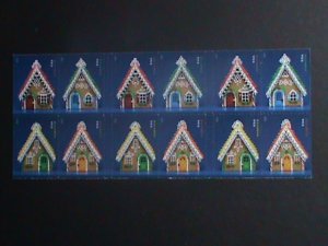 ​UNITED STATES-2013-SC#4820a CHRISTMAS GINGER BREAD HOUSES-BOOKLET OF 20 MNH