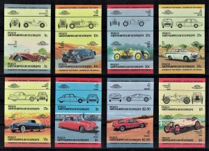 BEQUIA-GRENADINES 1985 - Famous cars / complete set MNH