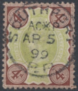 GB SG 205a green / deep brown     SC#  116   Used  see details & scans