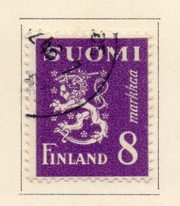 Finland 1940-46 Early Issue Fine Used 8p. NW-214557