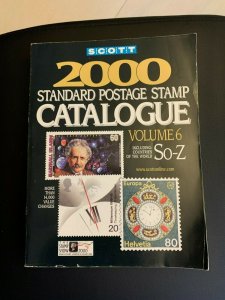 2000 SCOTT CATALOGUE OF So-Z volume 6