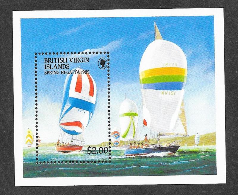 British Virgin Islands 635 Mint NH MNH Souvenir Sheet Regatta!