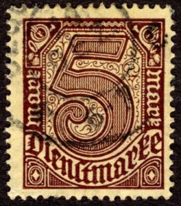 1920, Germany 5Mk, Used, Sc O13