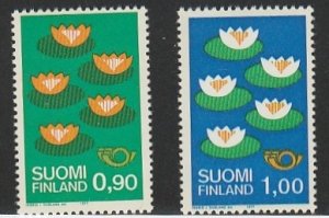 FINLAND #593-4 MINT NEVER HINGED COMPLETE