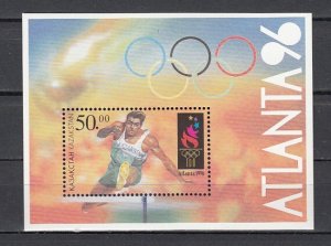 Kazakstan, Scott cat. 149. Atalanta Summer Olympics s/sheet.