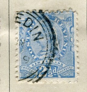 NEW ZEALAND; 1890s classic QV Side Facer issue fine used 2.5d. value