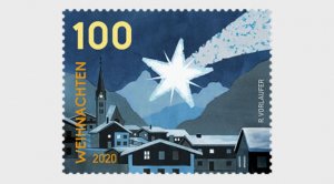 2020 Austria Christmas Star SA Coil (Scott 2910) MNH