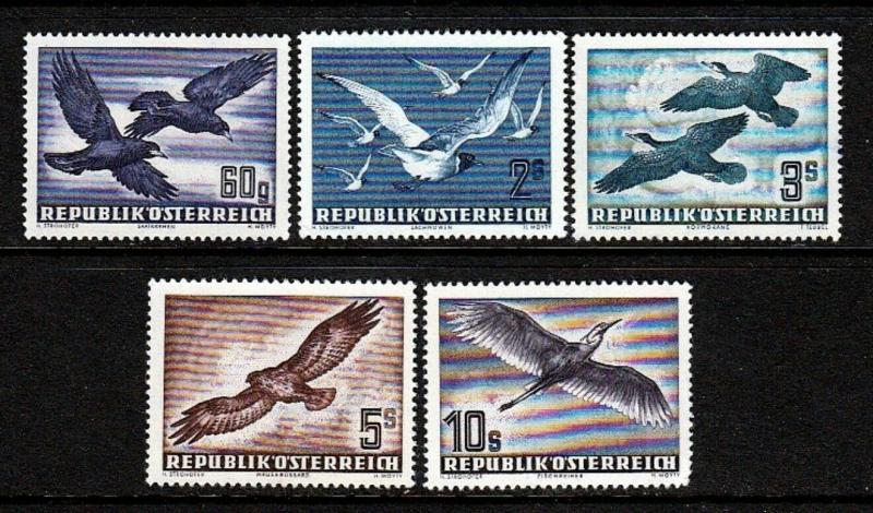 Austria #54 56-59 Airmails (mint NEVER HINGED) cv$262.00