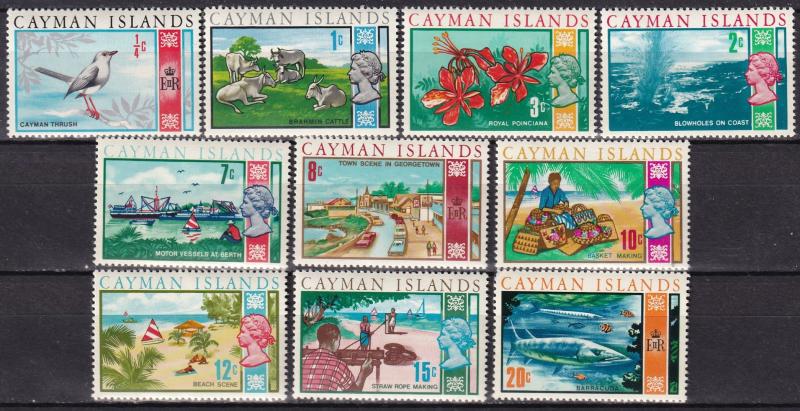 Cayman Islands #262-5, 268-73  CV $8.05  (A19915)