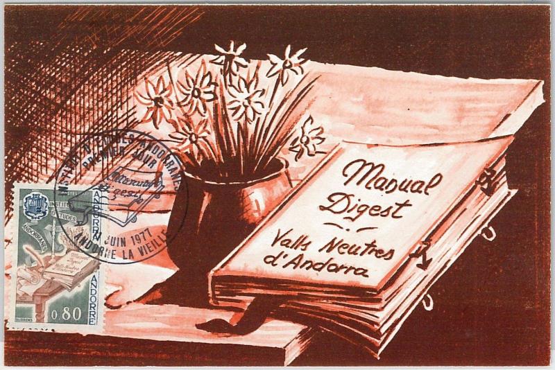 56908 - ANDORRA - POSTAL HISTORY: MAXIMUM CARD 1977 - POLITICS